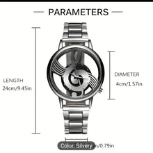 Unisex Luxury Quartz Watch with Musical Note Dial and Stainless Steel Band