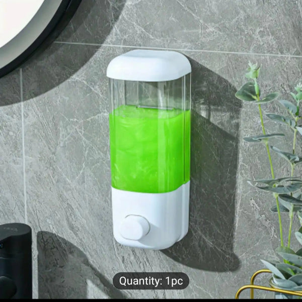 Wall-Mounted Soap Dispenser  Transparent Hand Wash Dispenser for Bathroom & Kitchen  Durable & Easy Refill  Ideal for Liquid Soap, Shampoo & Sanitizer