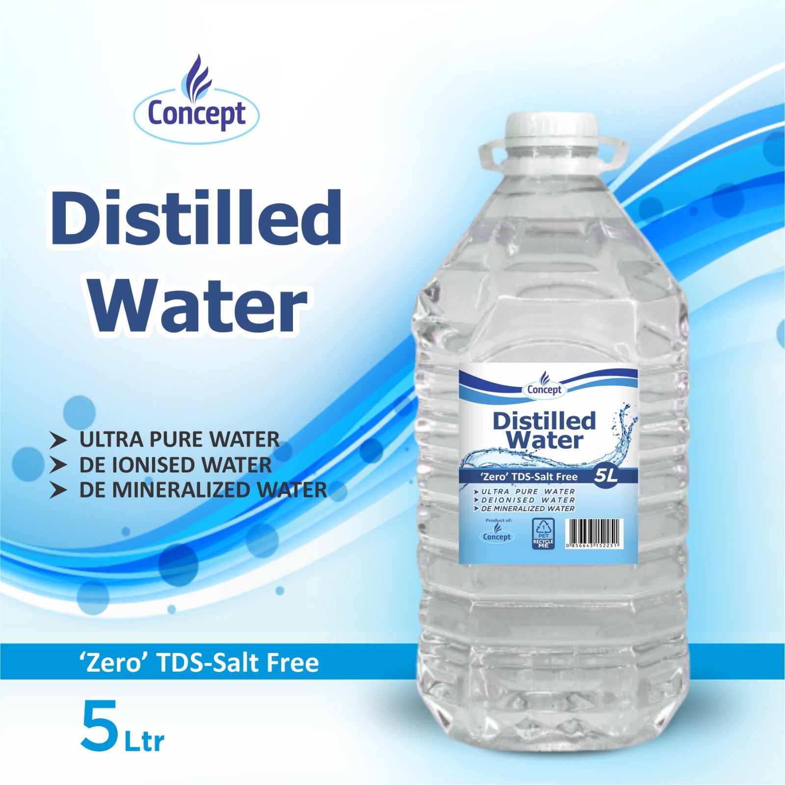 Distilled Water 5 Litre